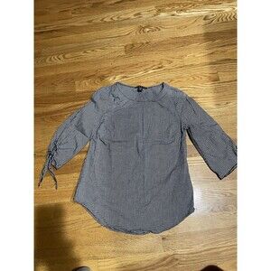 Women’s Combo Black 3/4 Sleeve Top Black/ White S Small blouse